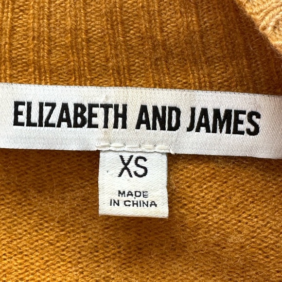 ELIZABETH and JAMES Cashmere Sweater Oversized Slouchy Casual Lux, Size XS - Picture 14 of 16